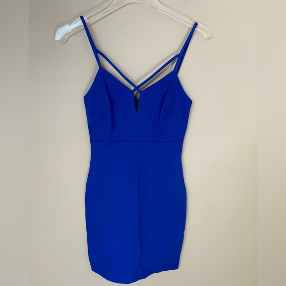 Guess Strappy Dress in Wild Blue | Sz XS - Picture 1 of 10